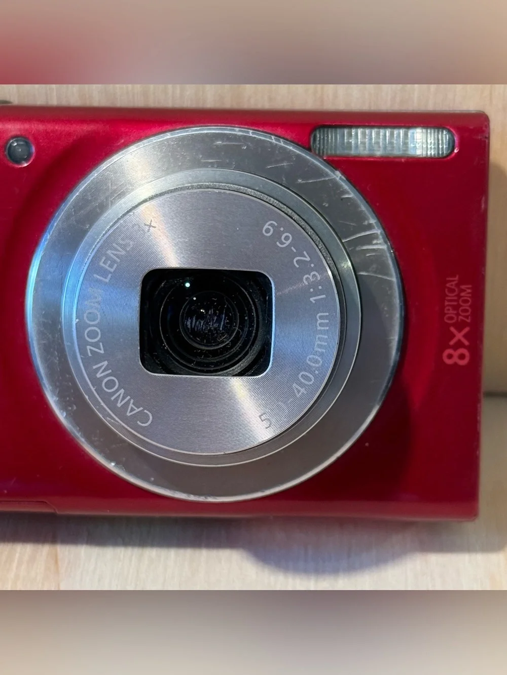 Canon PowerShot ELPH 180 Red 20MP Dig Camera Tested Good w/Bundle Read Info Blw